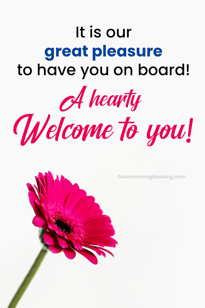 Best Welcome Wishes Message