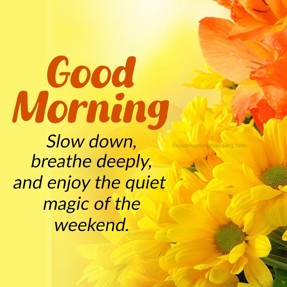 Good Morning Happy Weekend Picture (2)