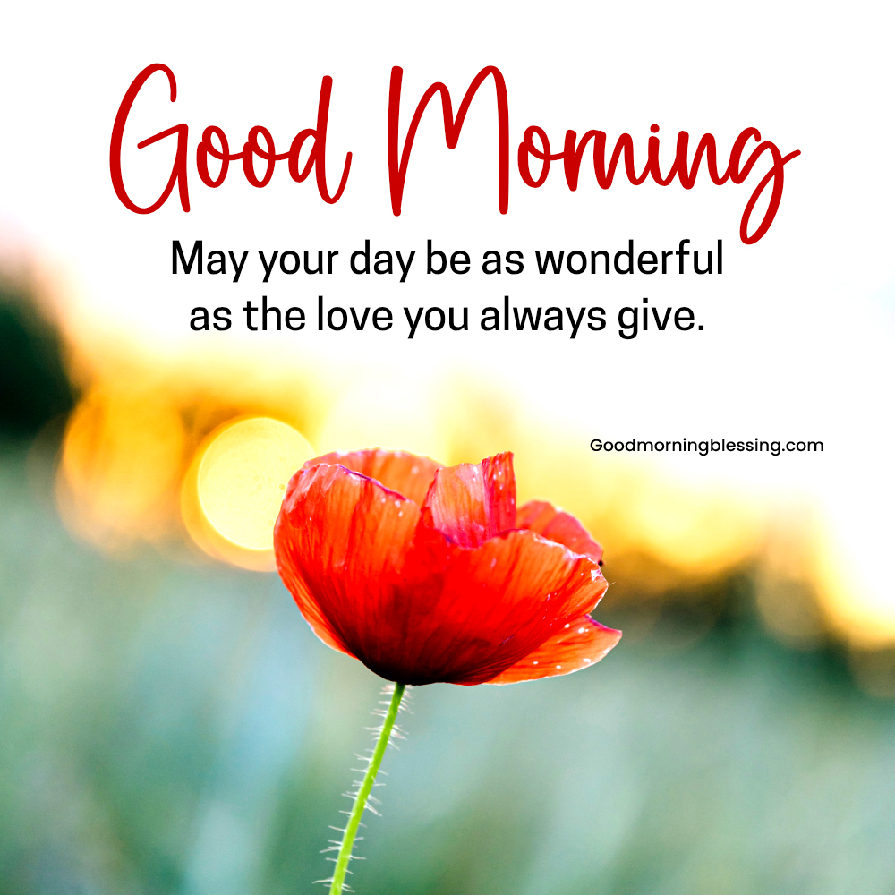Good Morning Mom With Flowers