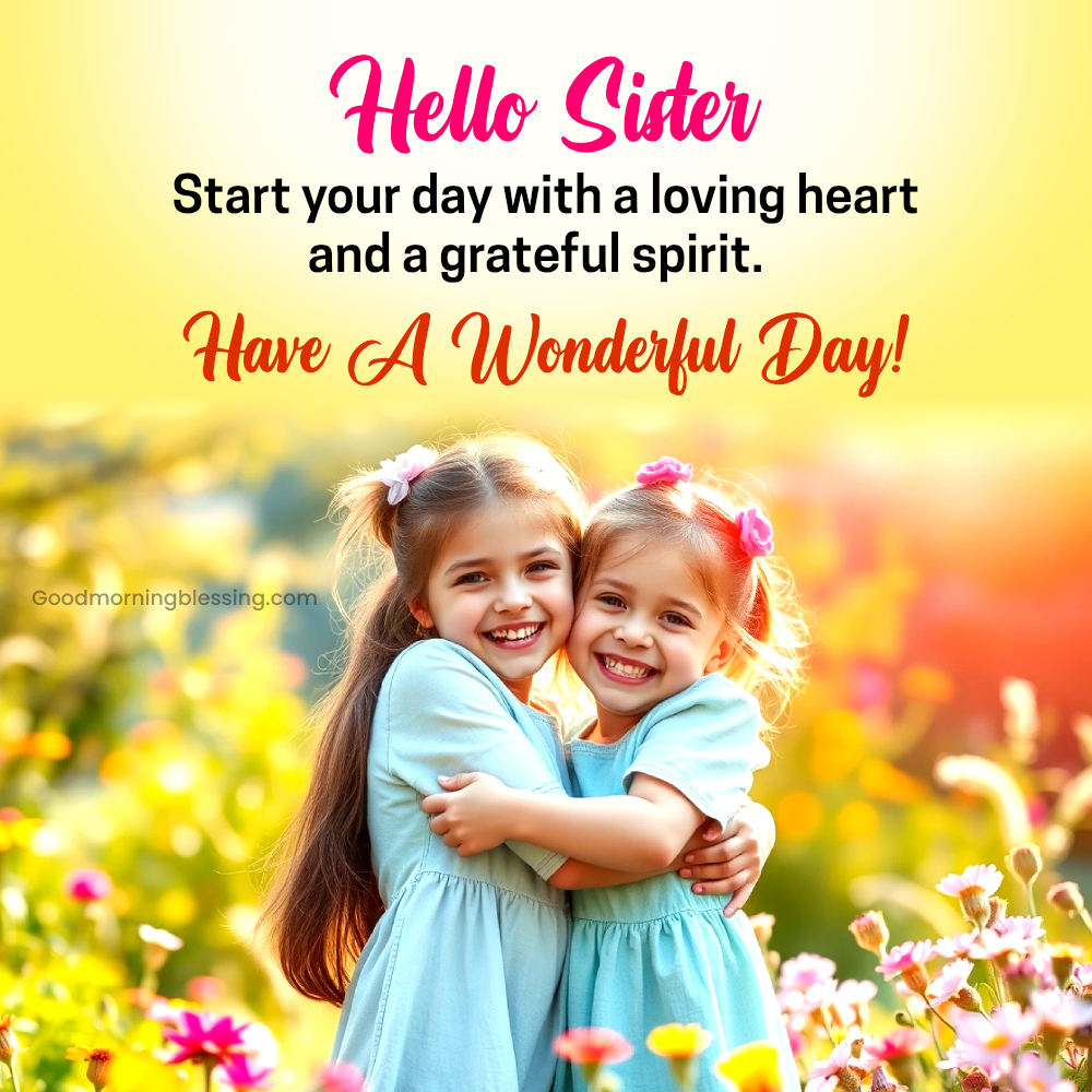 Good Morning Sister With Love