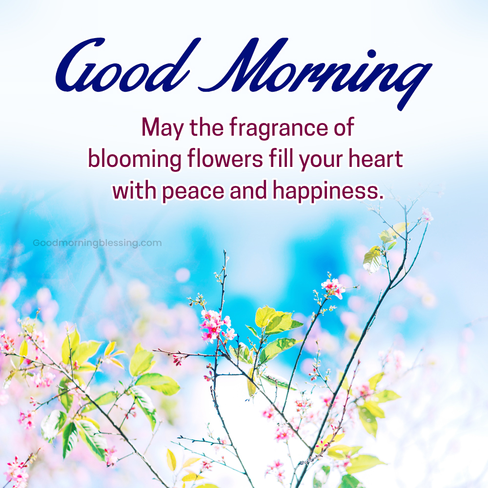 Good Morning Wishes With Fresh Flowers
