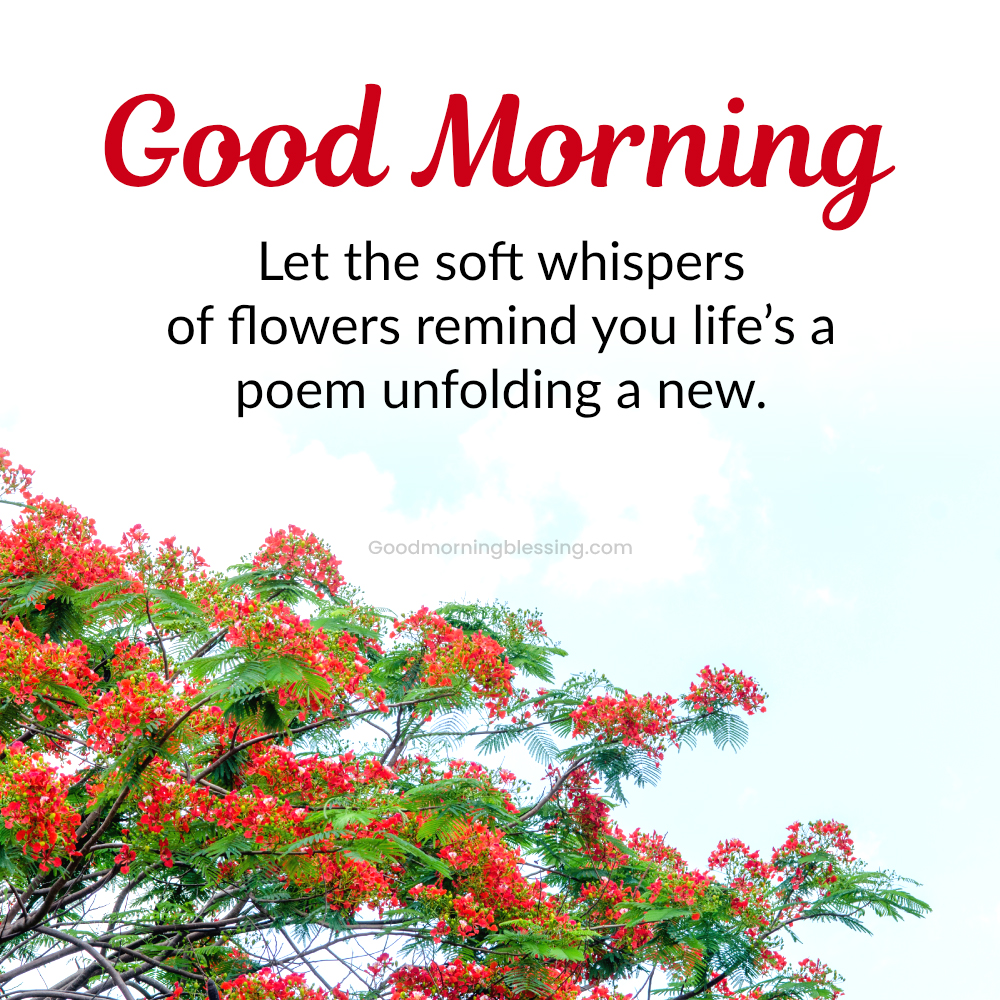 Morning Quotes With Floral Poems