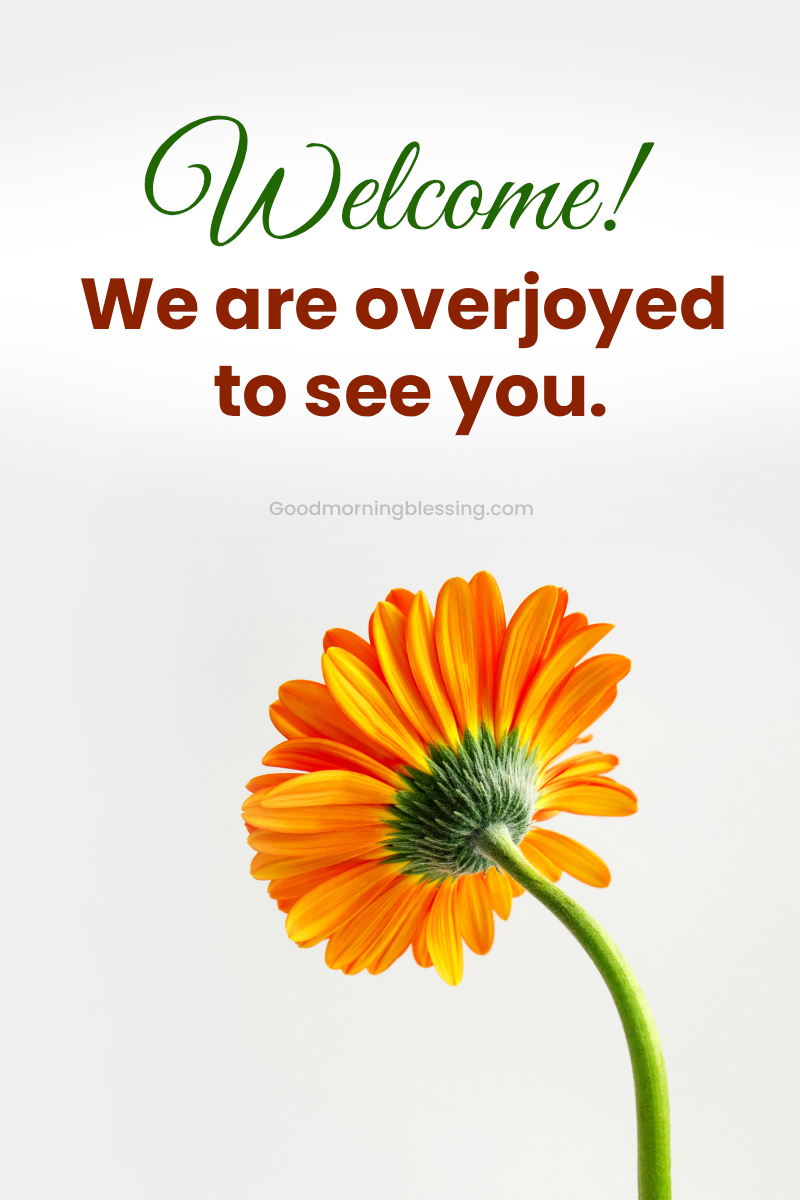 Short Welcome Wishes Image