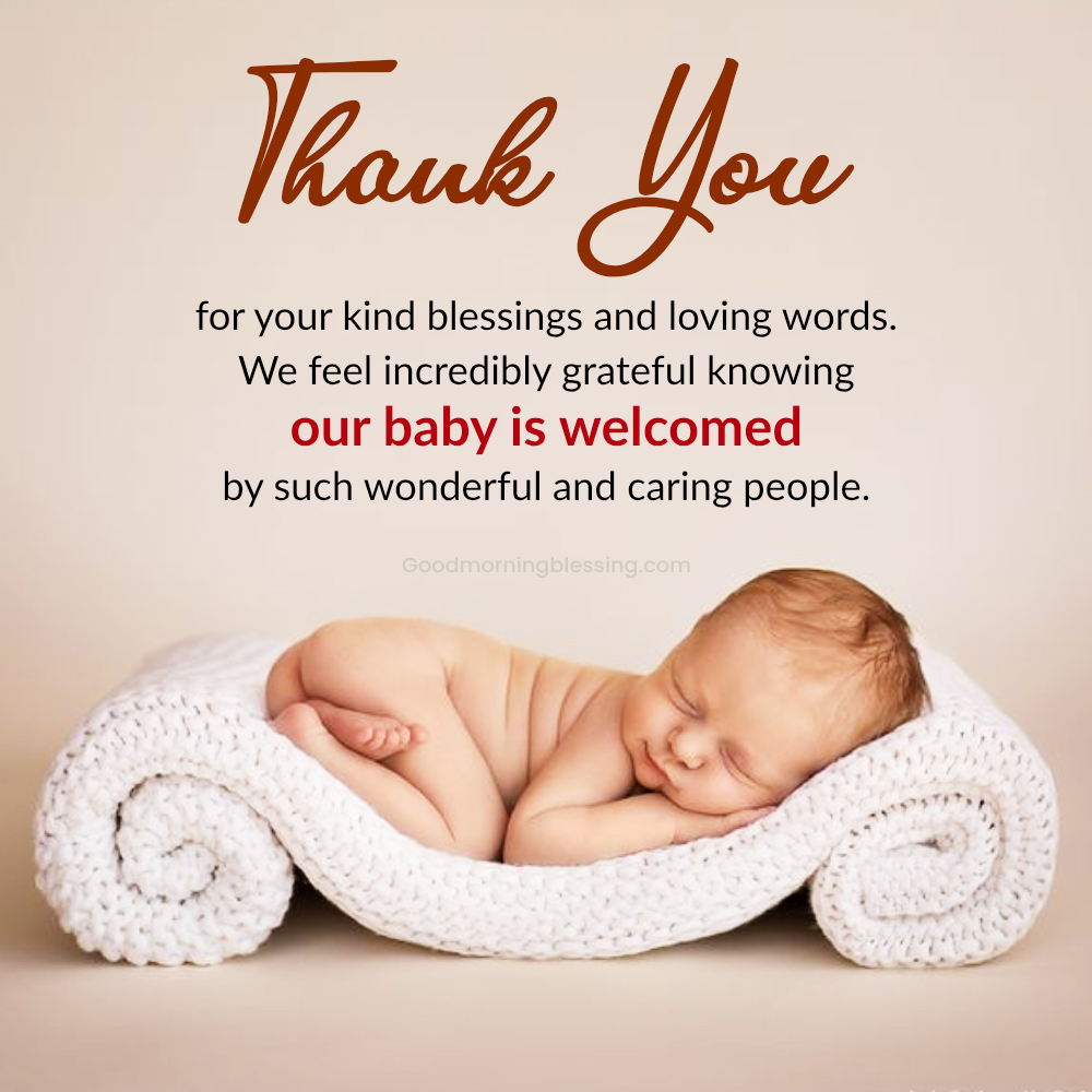 Thank You Messages For Baby Congratulations