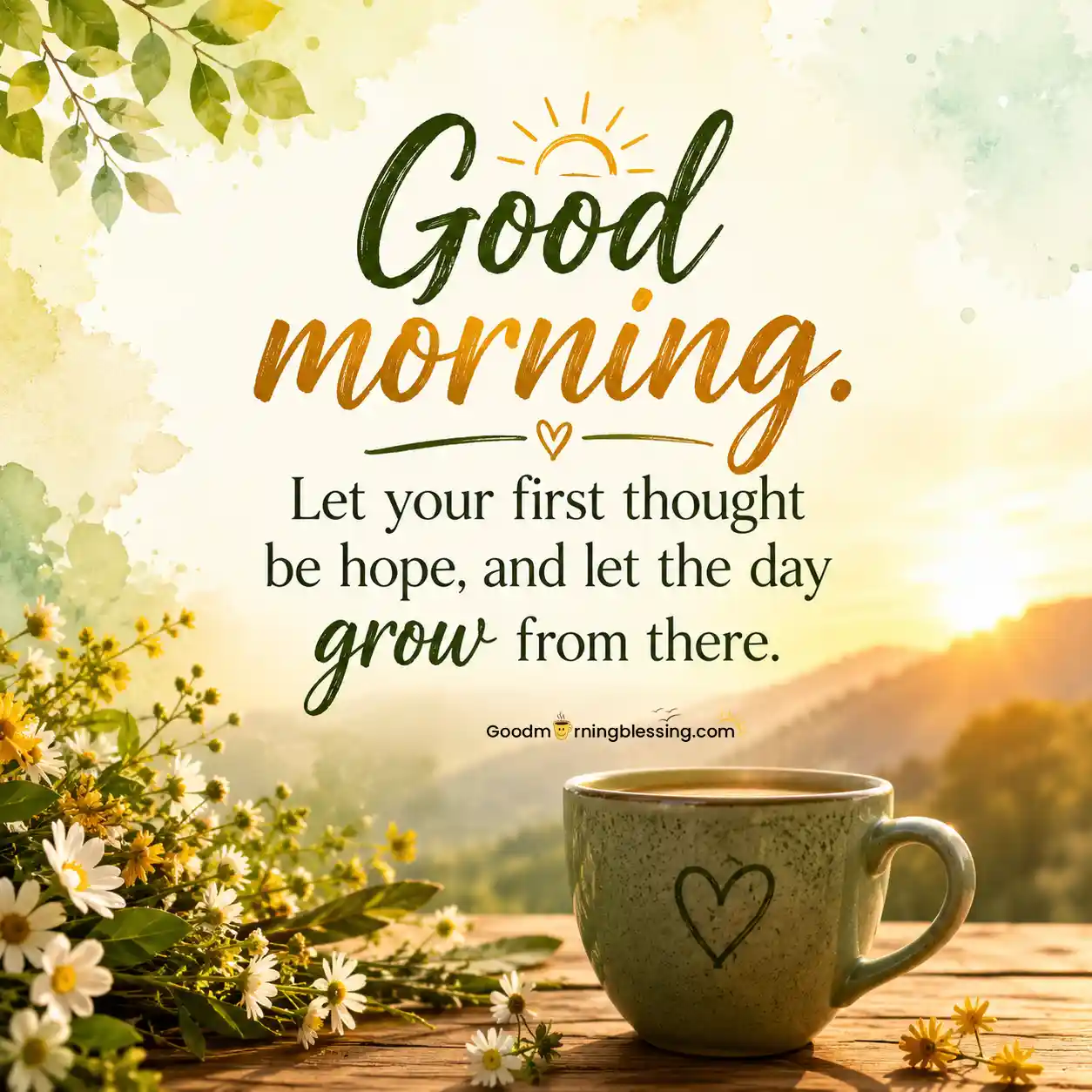Good Morning Quotes With Nature Background