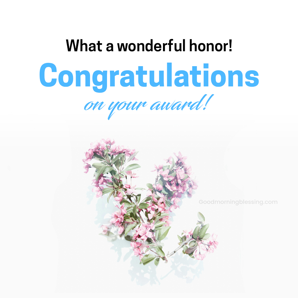 Congratulations Wishes For Award Winning