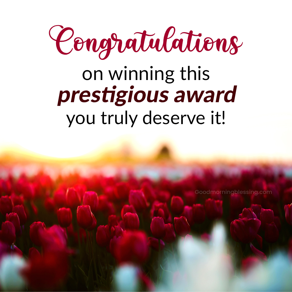 Congratulations Wishes For Award