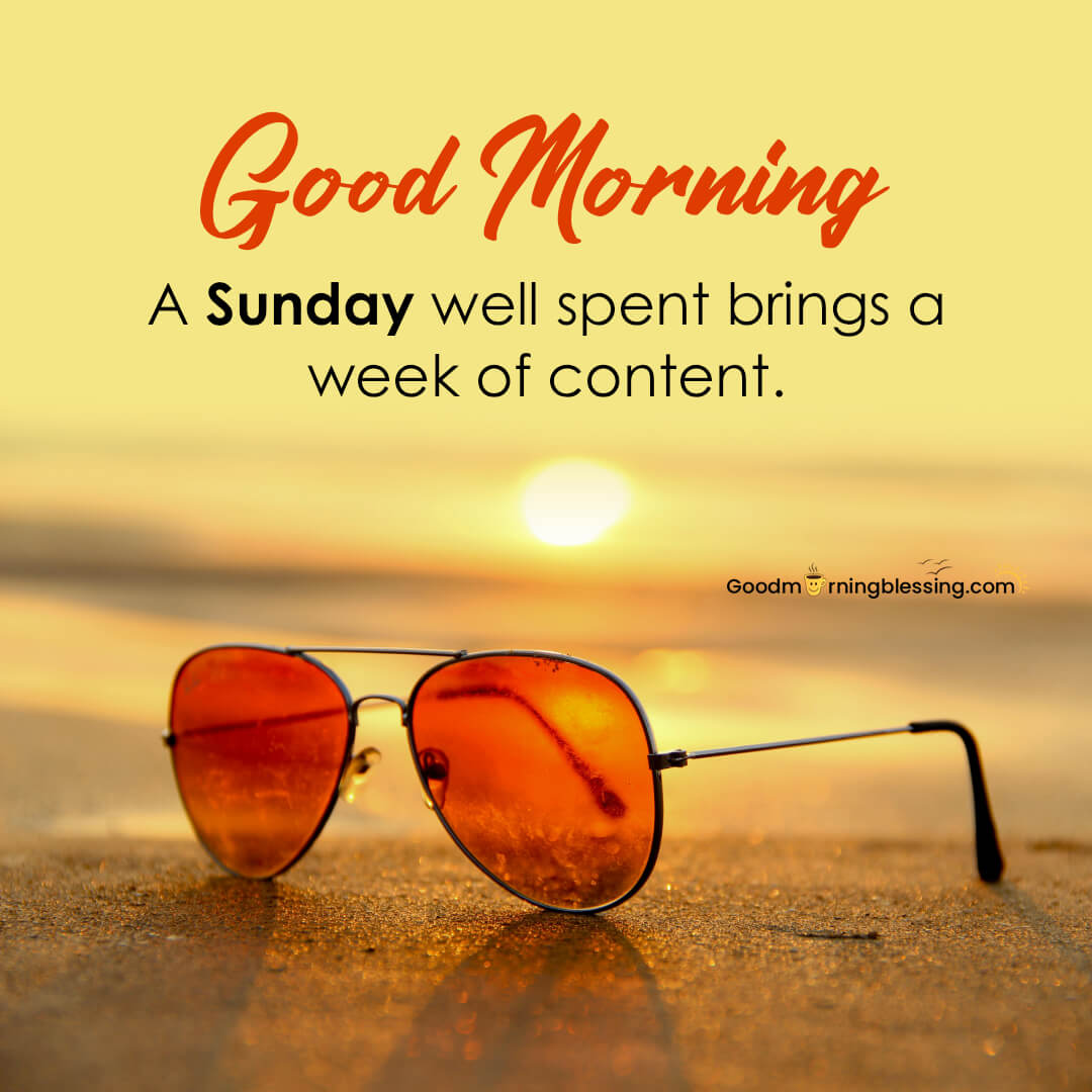 Good Morning With Happy Sunday