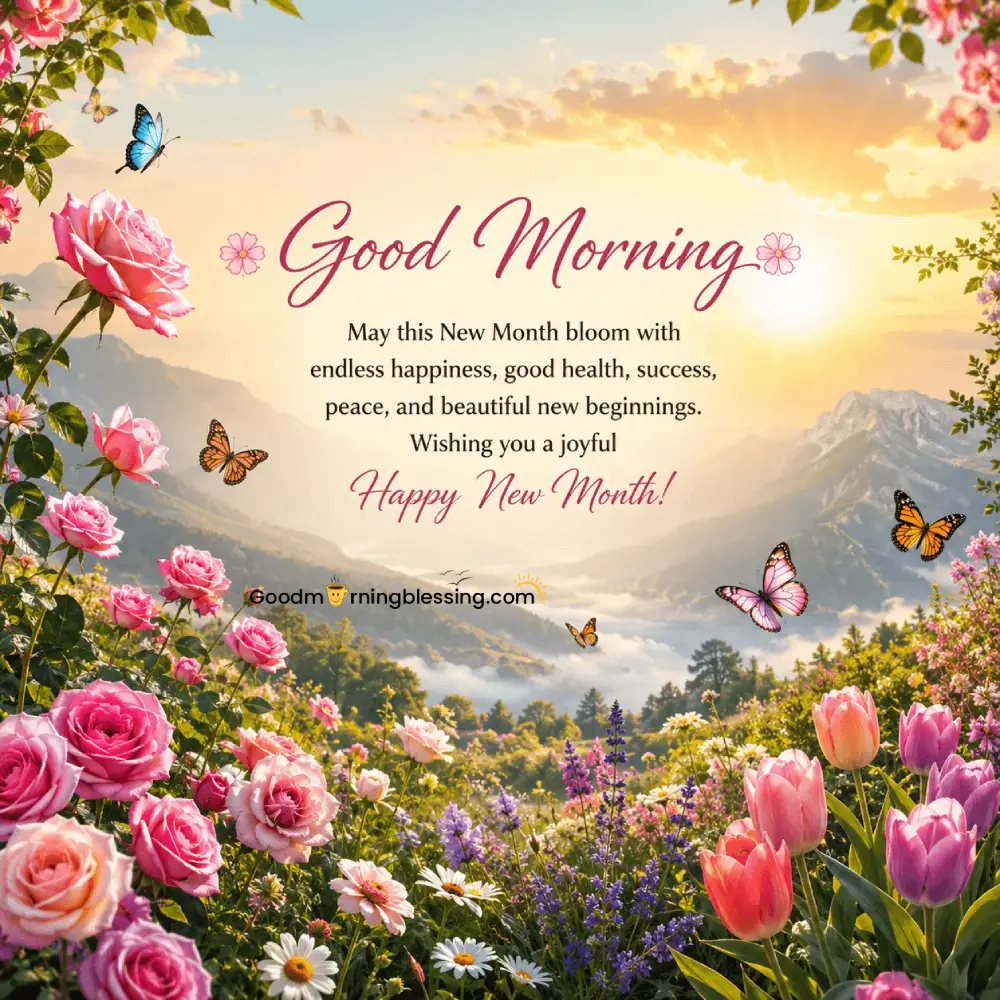 Good Morning Happy New Month Images