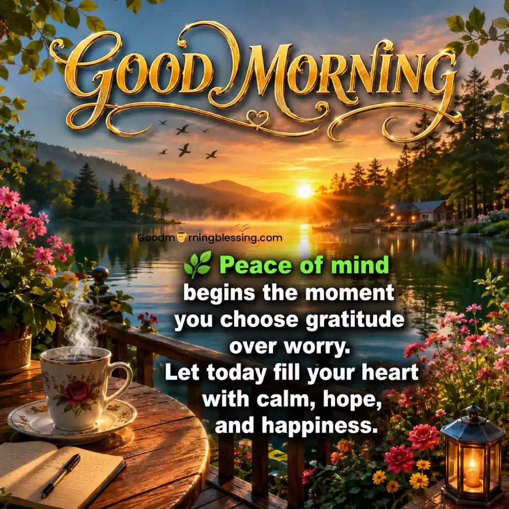 Good Morning Peace Of Mind Quotes