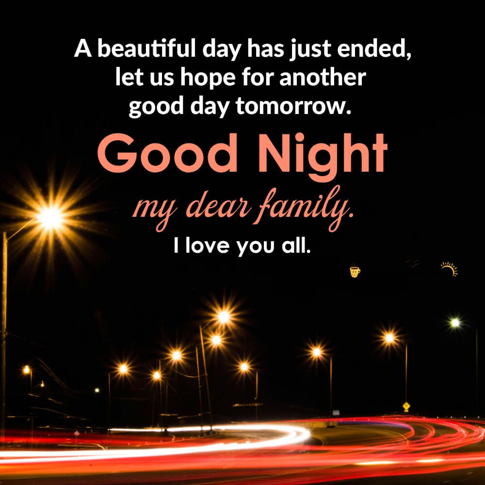 Good Night Family Wishes Images