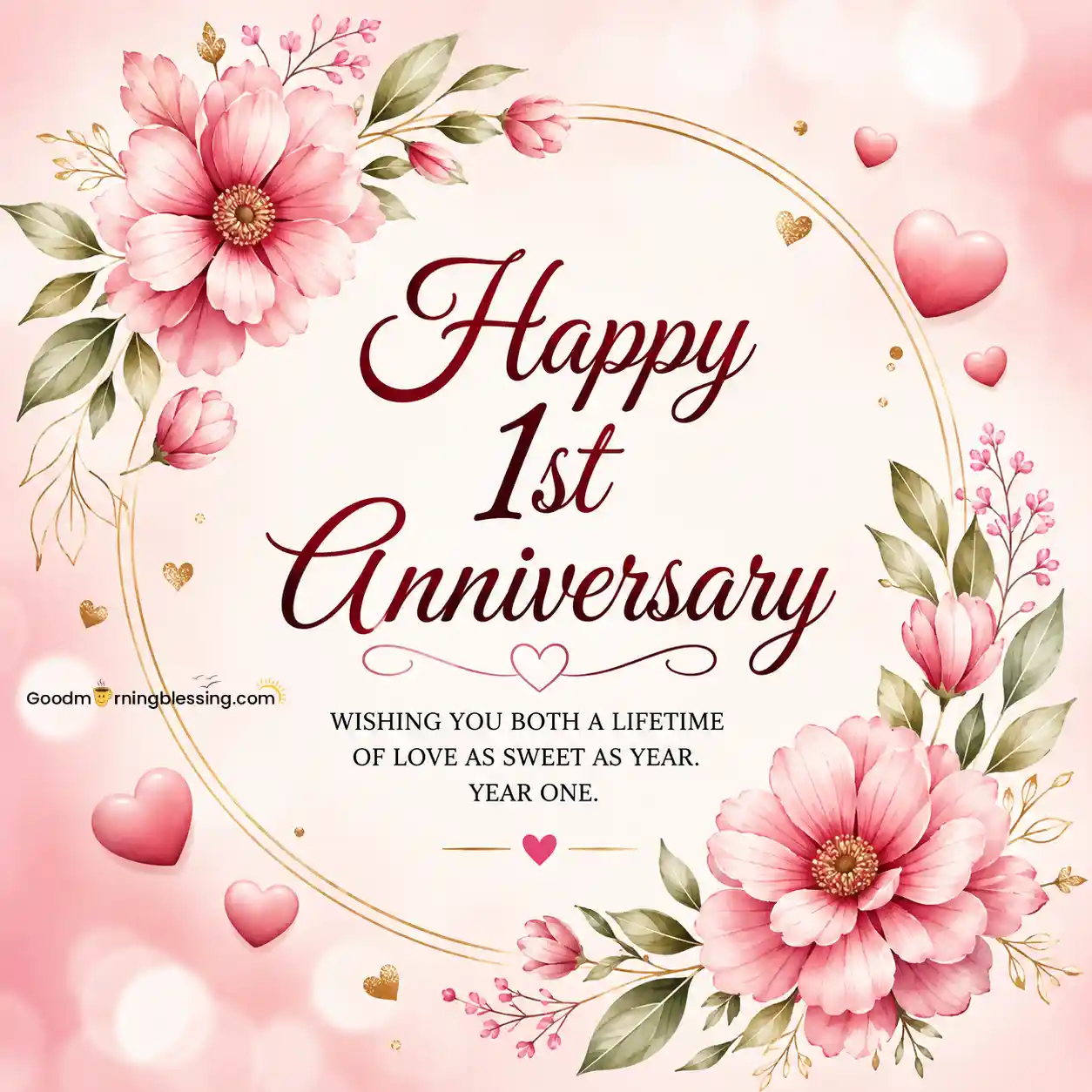 Happy 1st Anniversary Images Free Download With Quotes