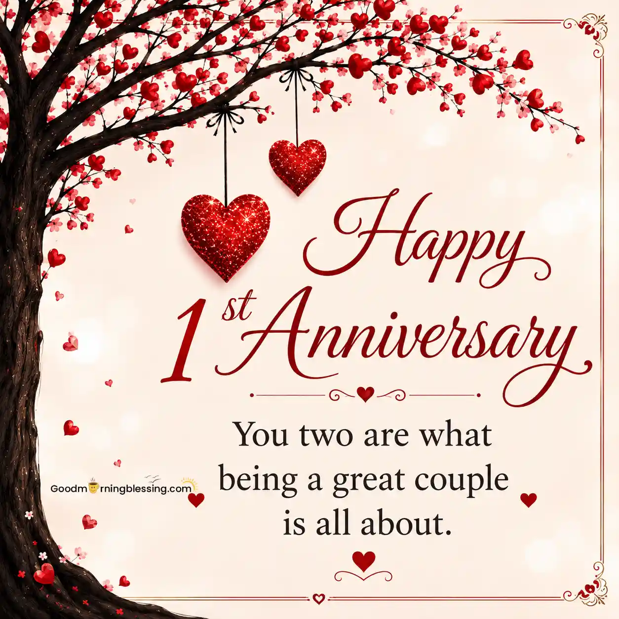 Happy 1st Anniversary Wishes For Couple