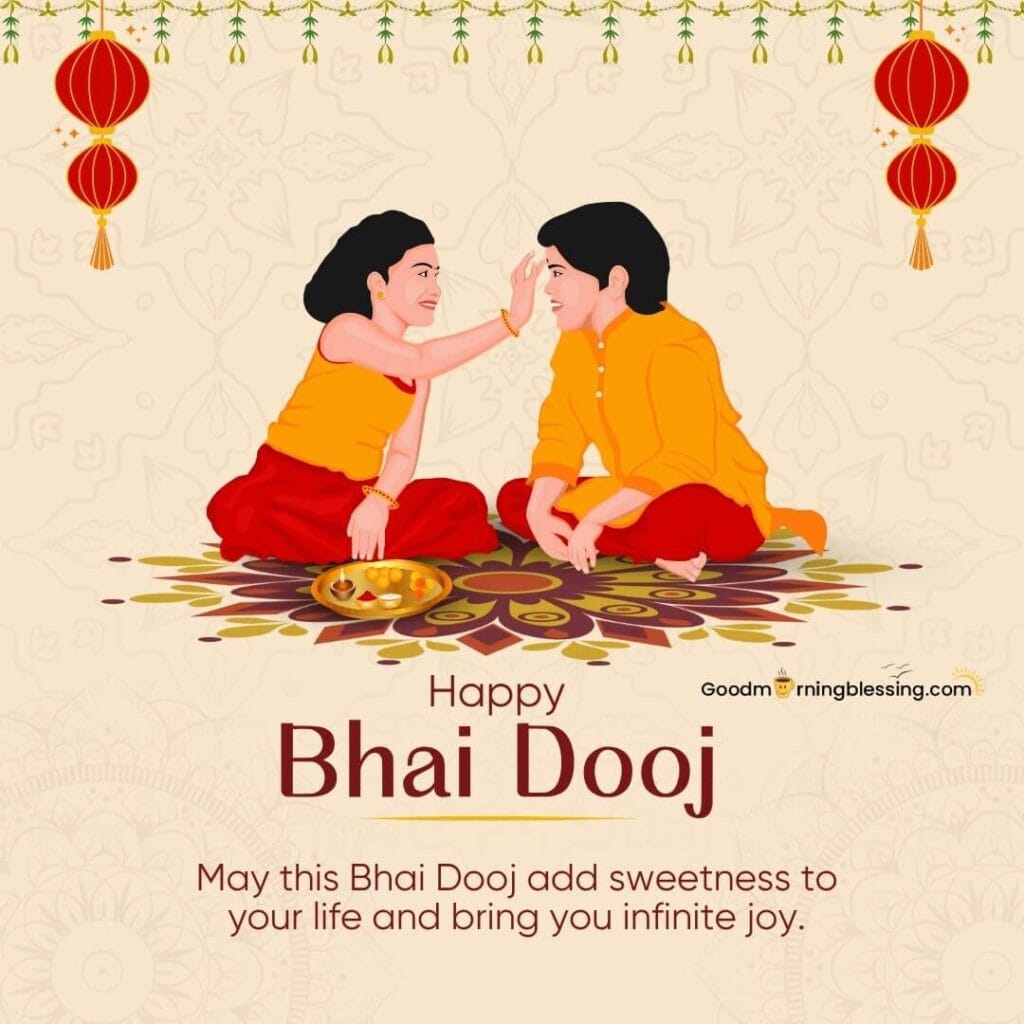 Best Bhai Dooj Wishes and Greeting 2025 | goodmorningblessing.com