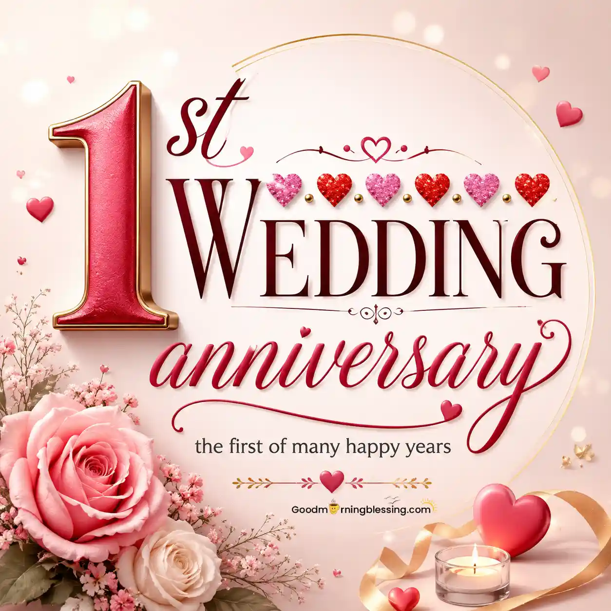 Special Couple Happy 1st Anniversary
