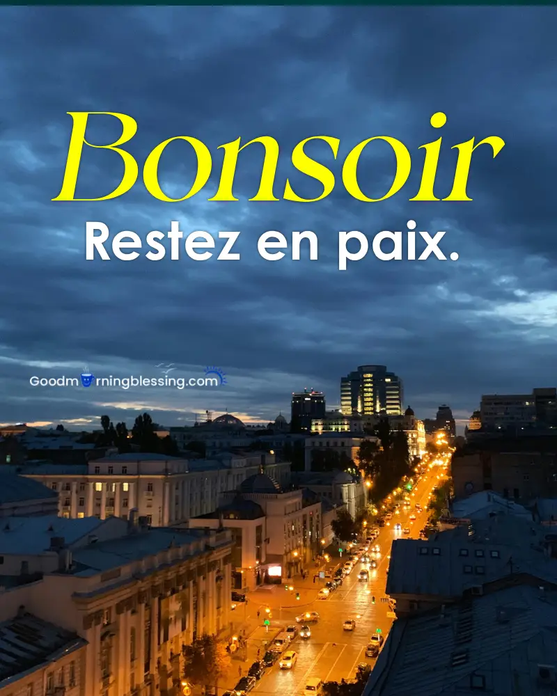 Good Evening French Images