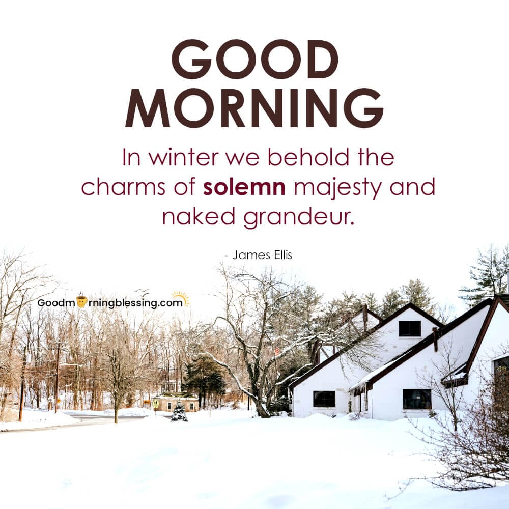 Good Morning First Day Of Winter Images​