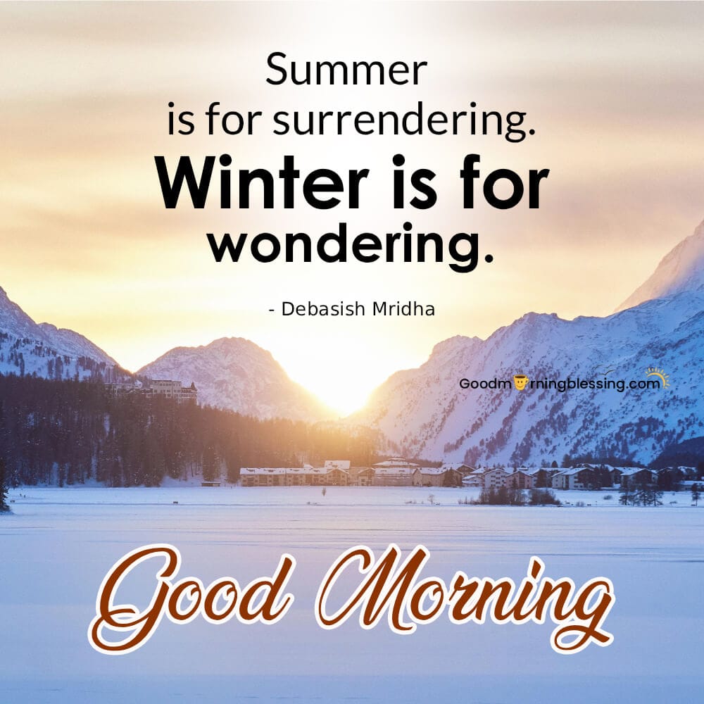 Good Morning Quotes Winter Images​