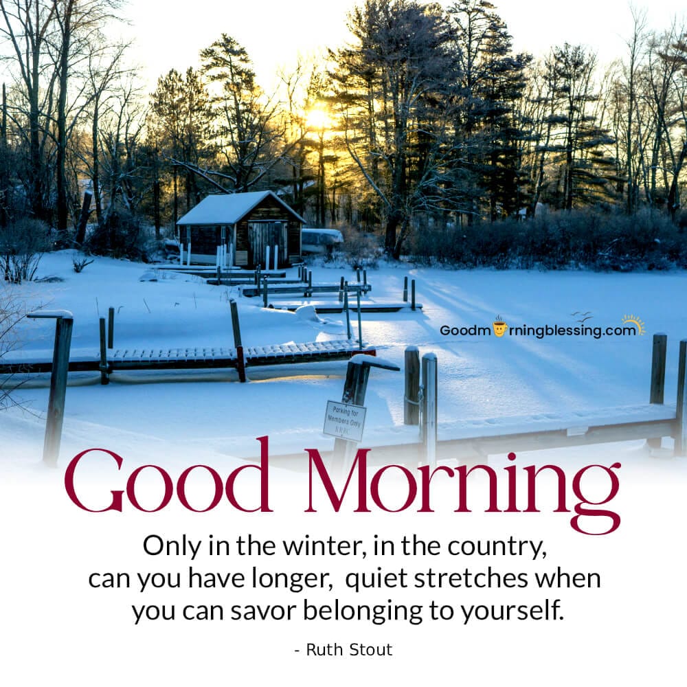 Good Morning Winter Images With Quotes​