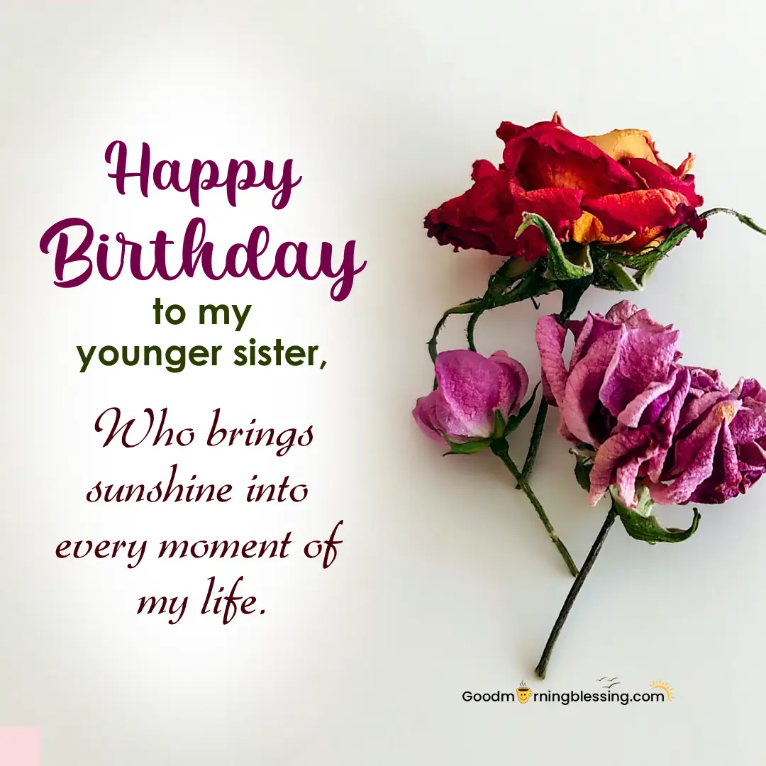Happy Birthday Younger Sister Images