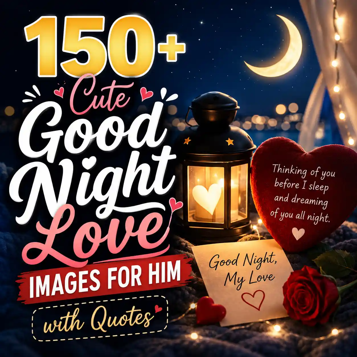 Cute Good Night Love Images For Him With Quotes