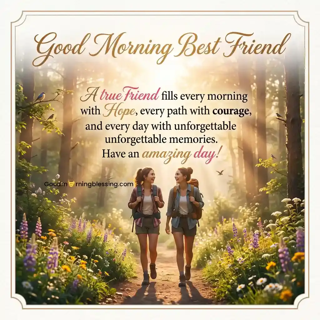 Sweet Good Morning Message For Best Friend