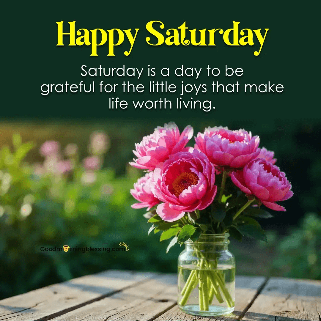 Good Morning Happy Saturday Blessings​