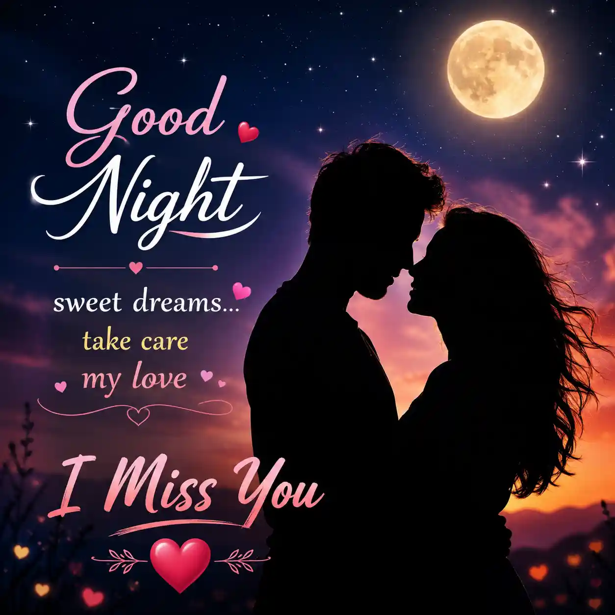 Romantic Hug Good Night Images