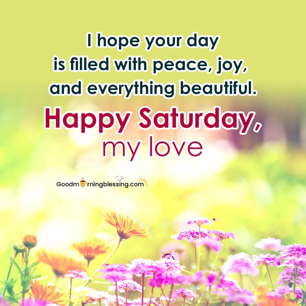 Good Morning Happy Saturday Images