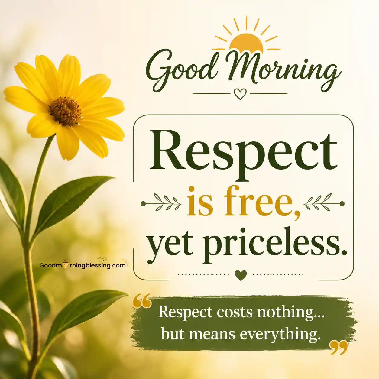 Good Morning Quotes Images With Flower