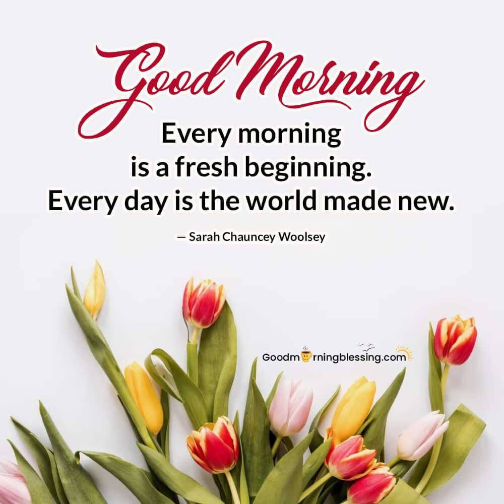 Heartfelt good morning quote image for a beautiful start