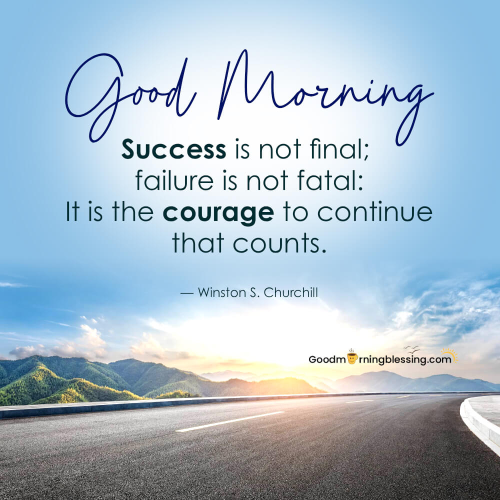 Good Morning Images With Success Quotes
