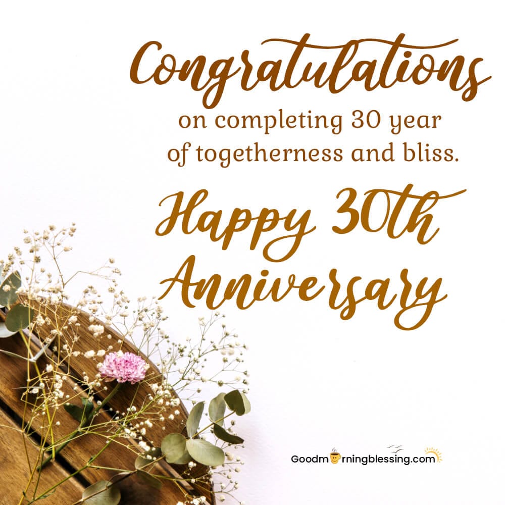 30th Anniversary Messages