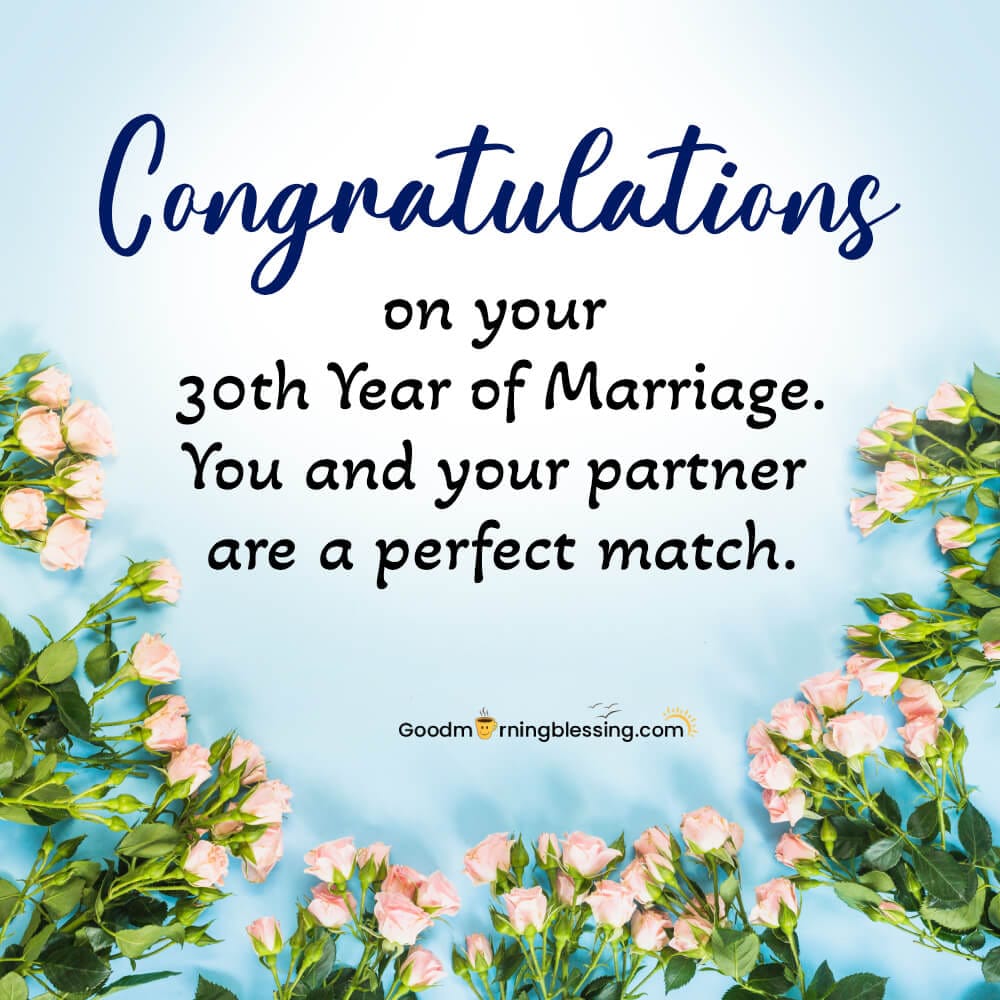 30th Marriage Anniversary Wishes For Friend