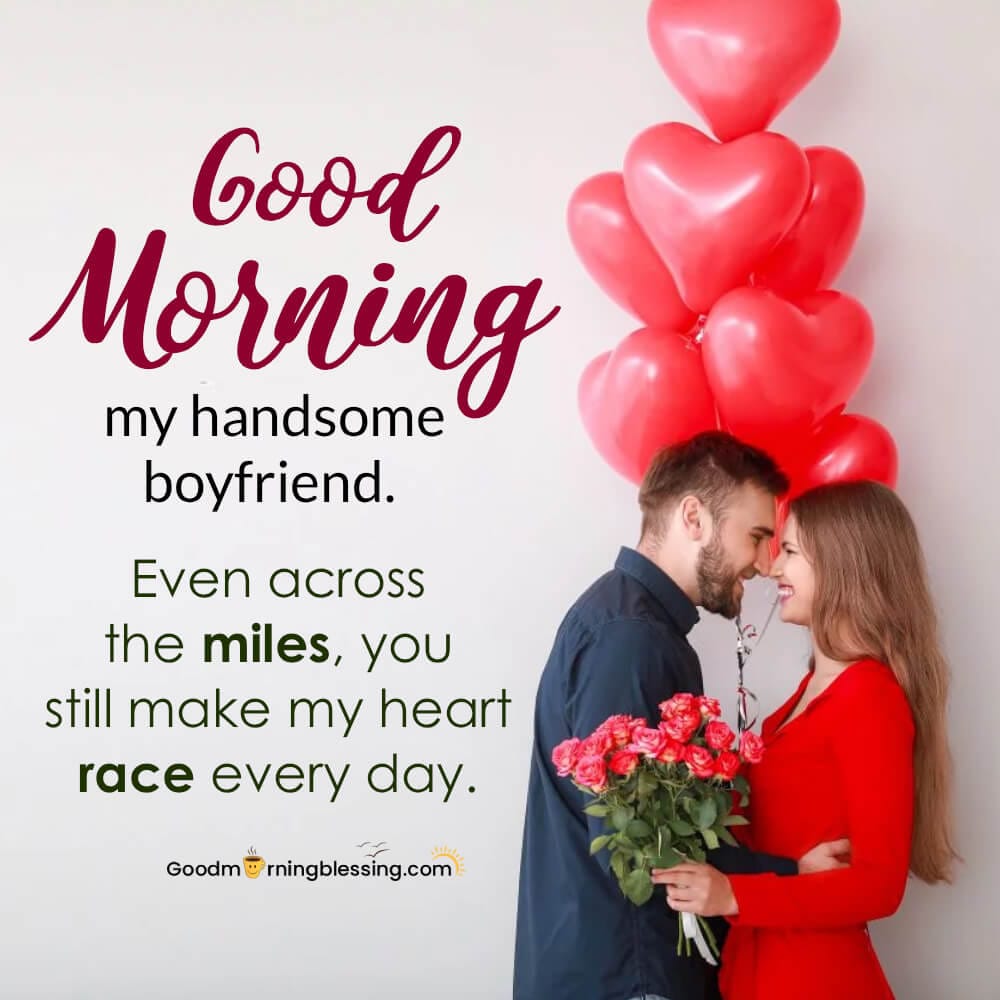 Long Distance Good Morning Messages for Him