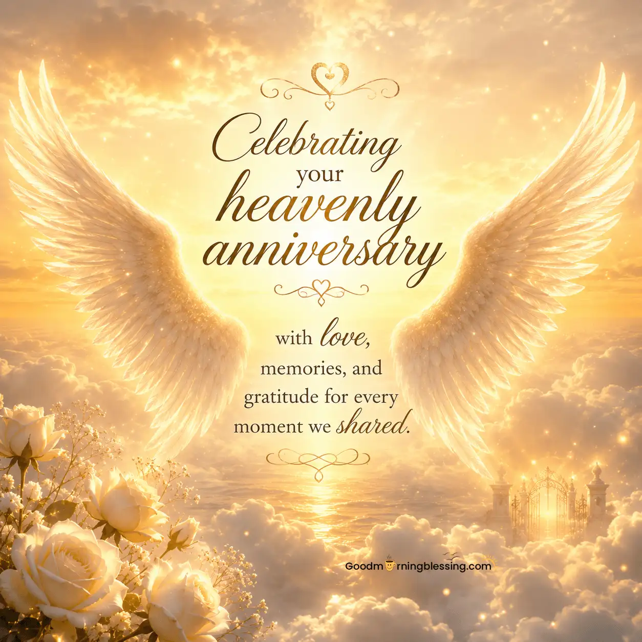 Parents Heaven Mom Dad Happy Anniversary In Heaven