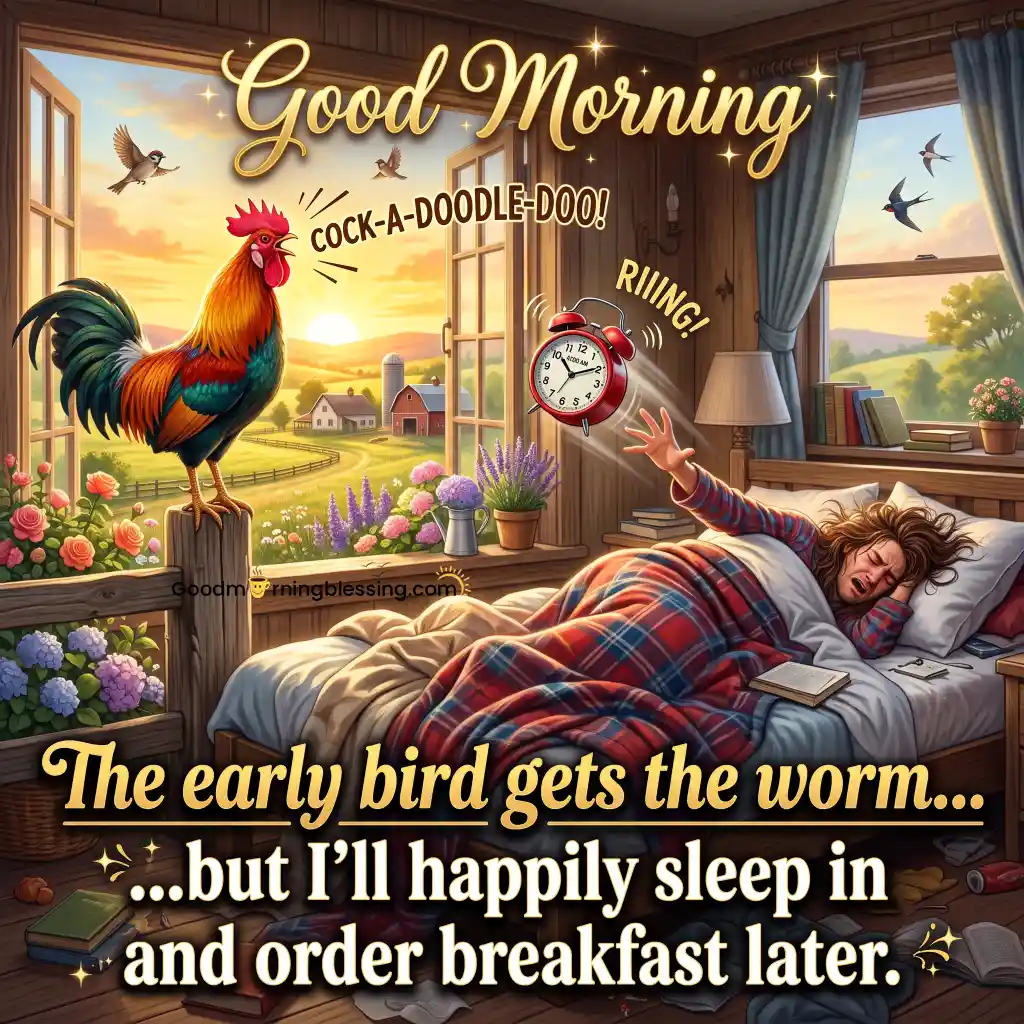 Good Morning Funny Shayari Image For Friends