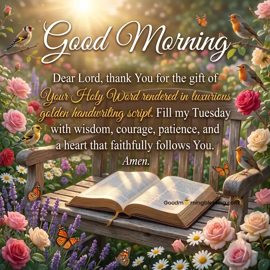 Good Morning Tuesday Inspirational Blessings