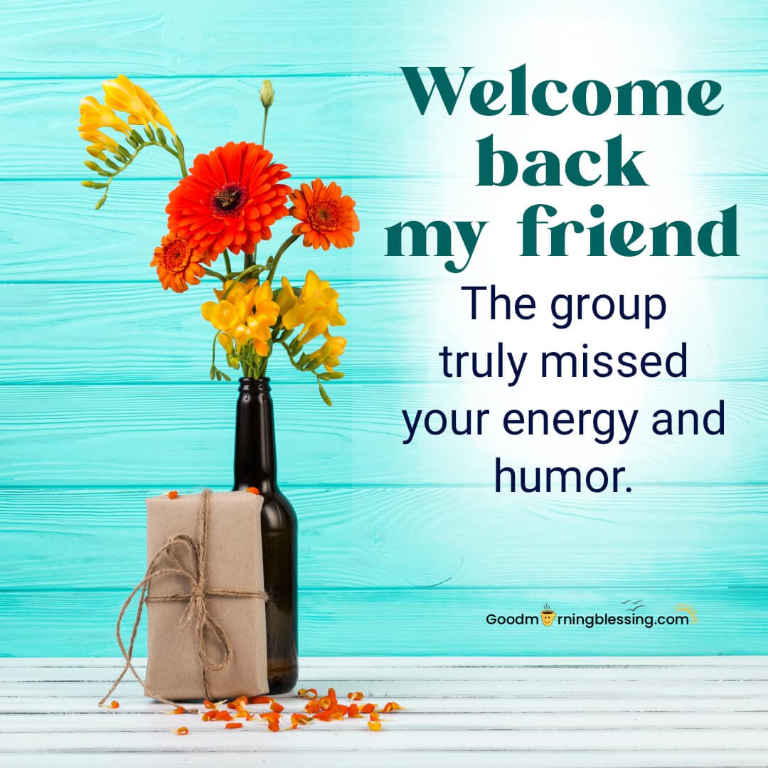 Welcome Back Messages For Friends