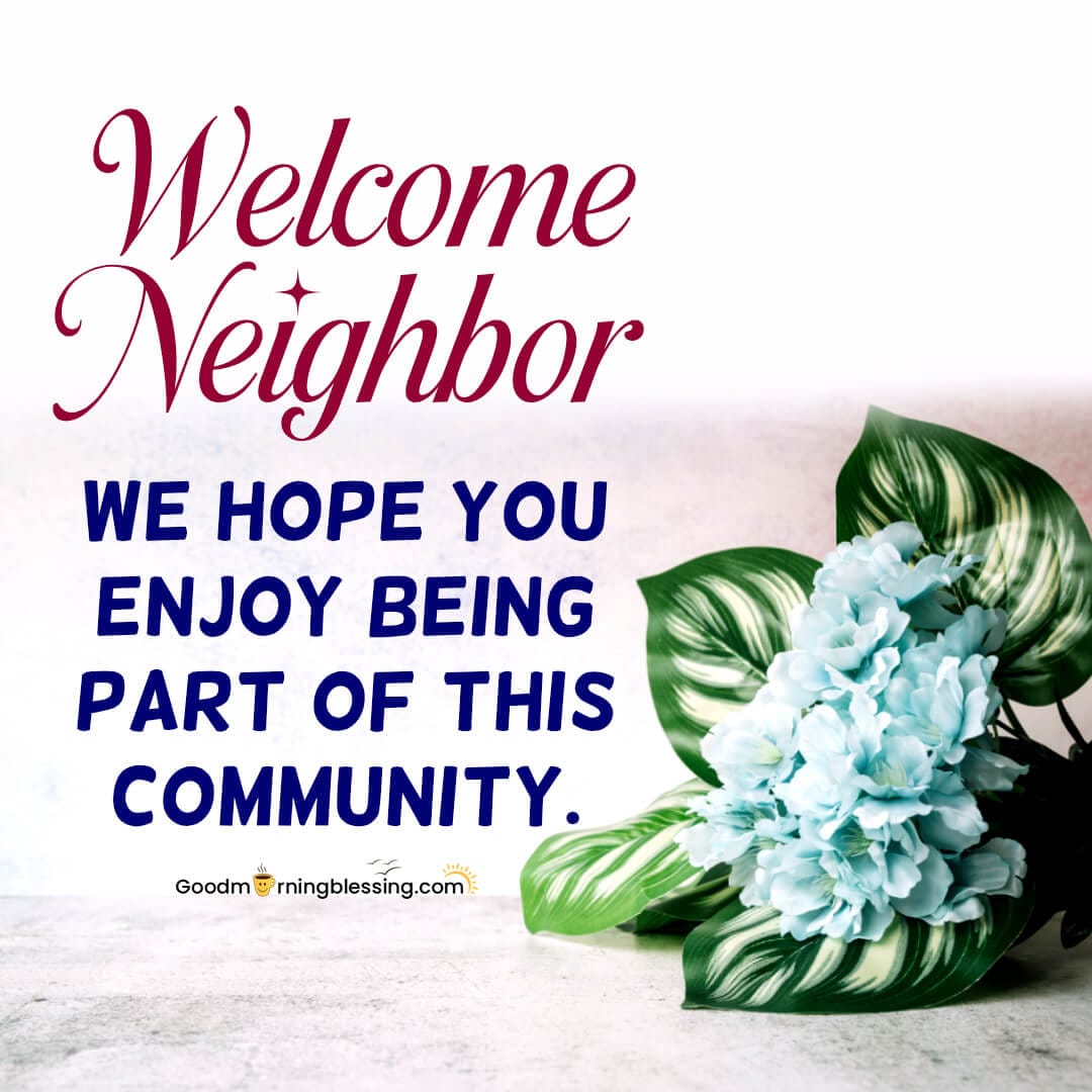 Welcome Message For New Neighbor