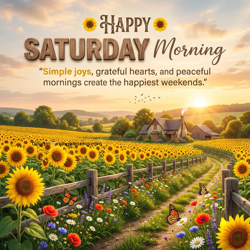Beautiful Happy Saturday Good Morning