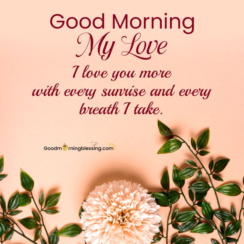 Good Morning My Love I Love You