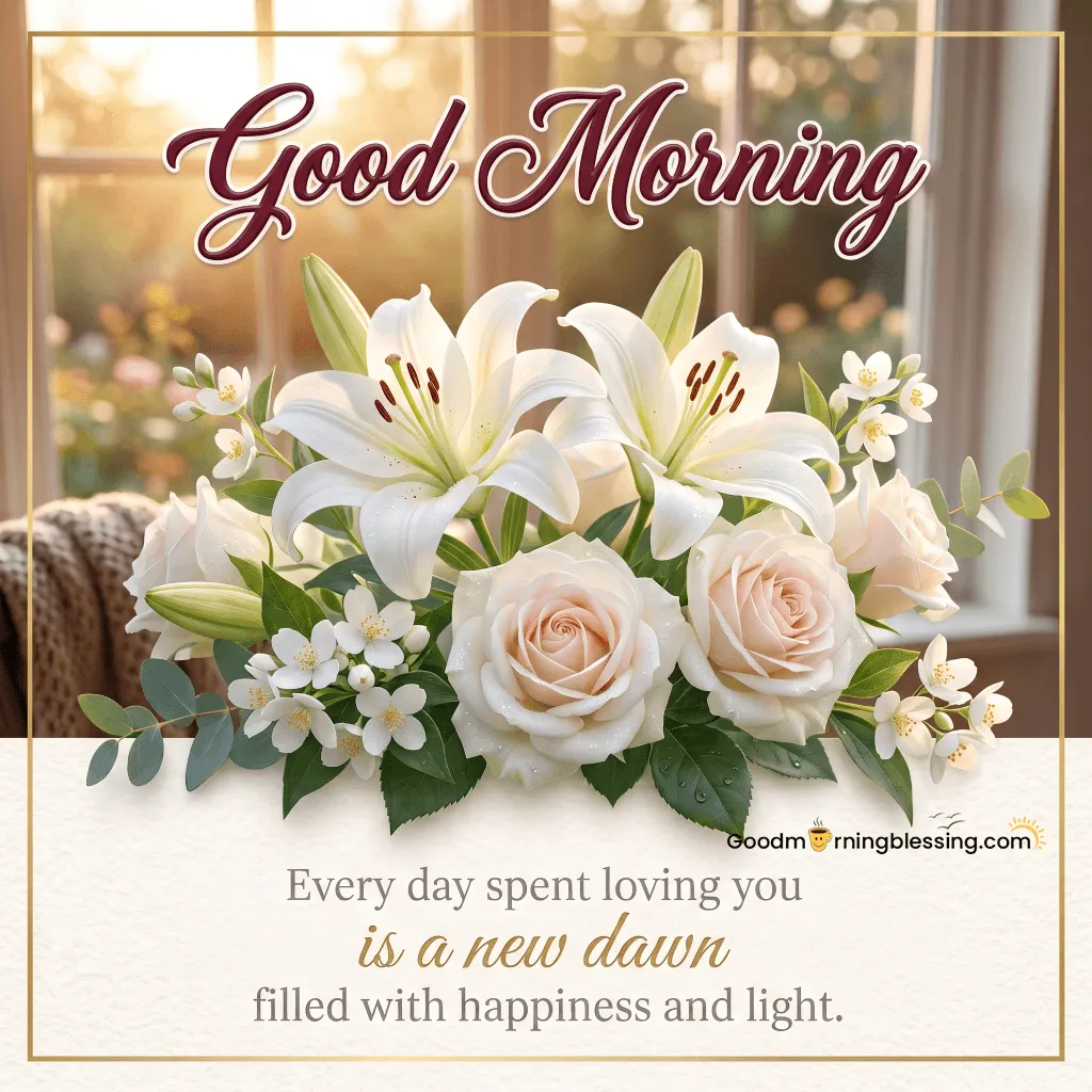 Romantic Good Morning Messages Flowers For My Love