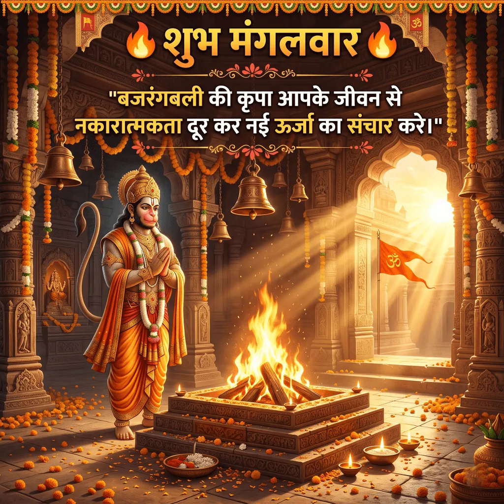 Lovely Shubh Mangalwar Hanuman Ji Image