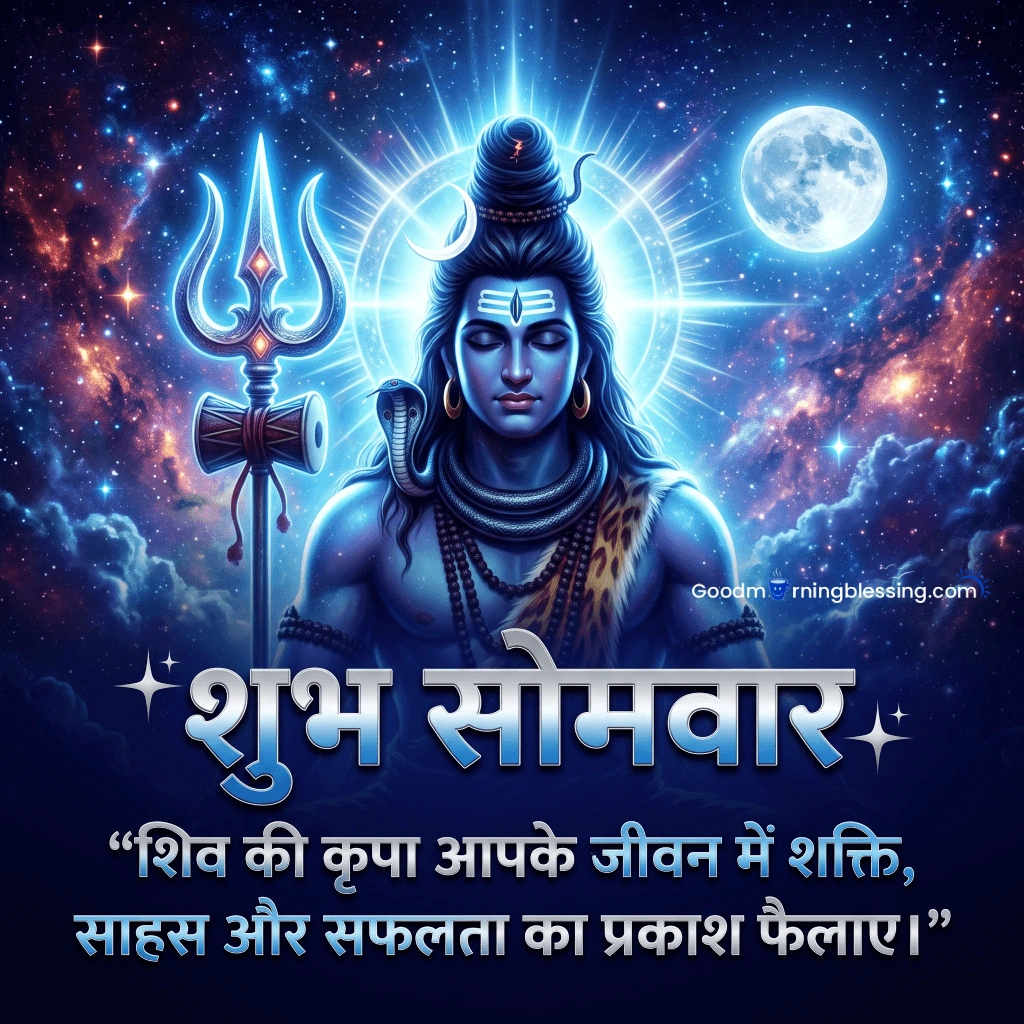 Somwar Shivji Good Morning Hindi Message Image