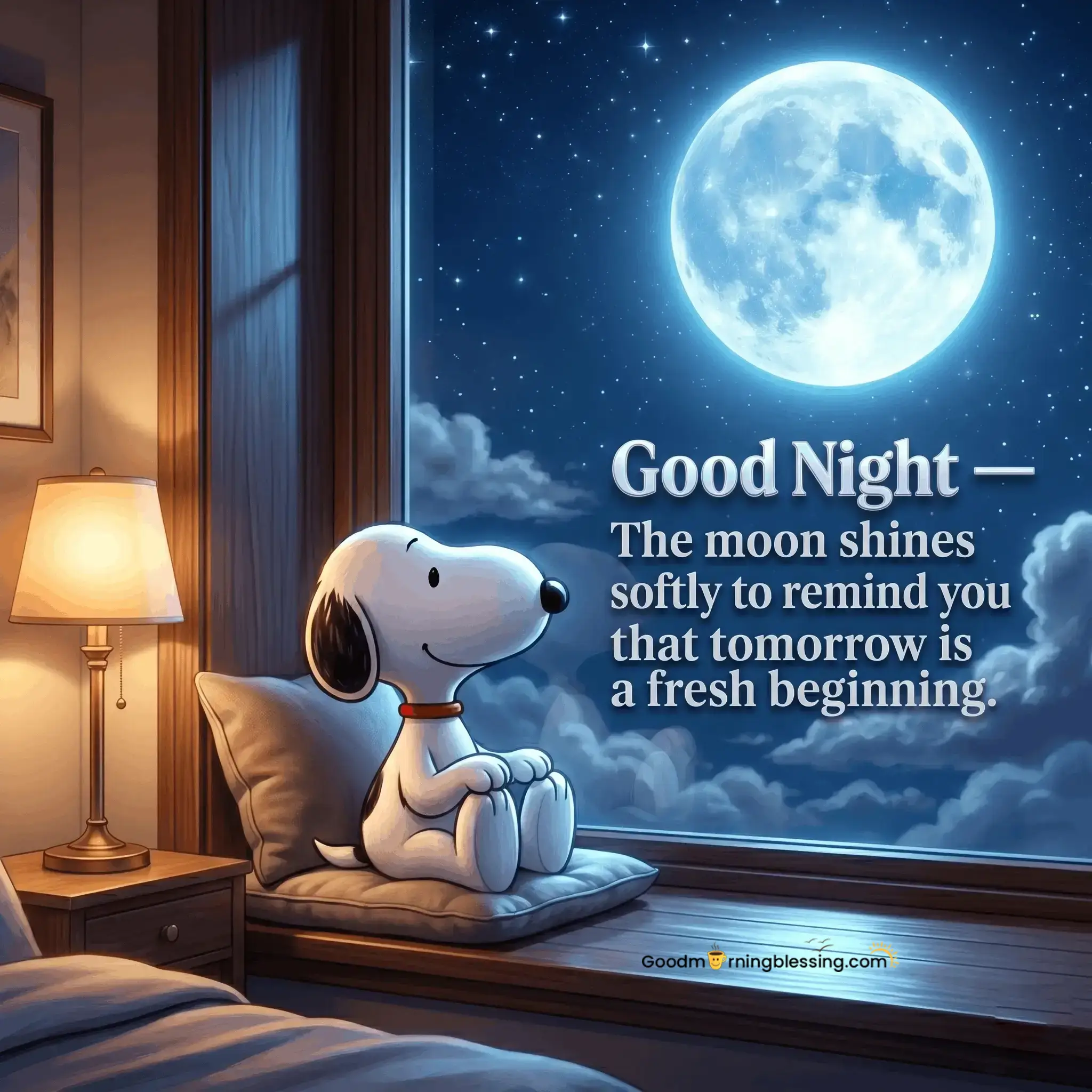 God Bless Inspirational Snoopy Good Night Quotes