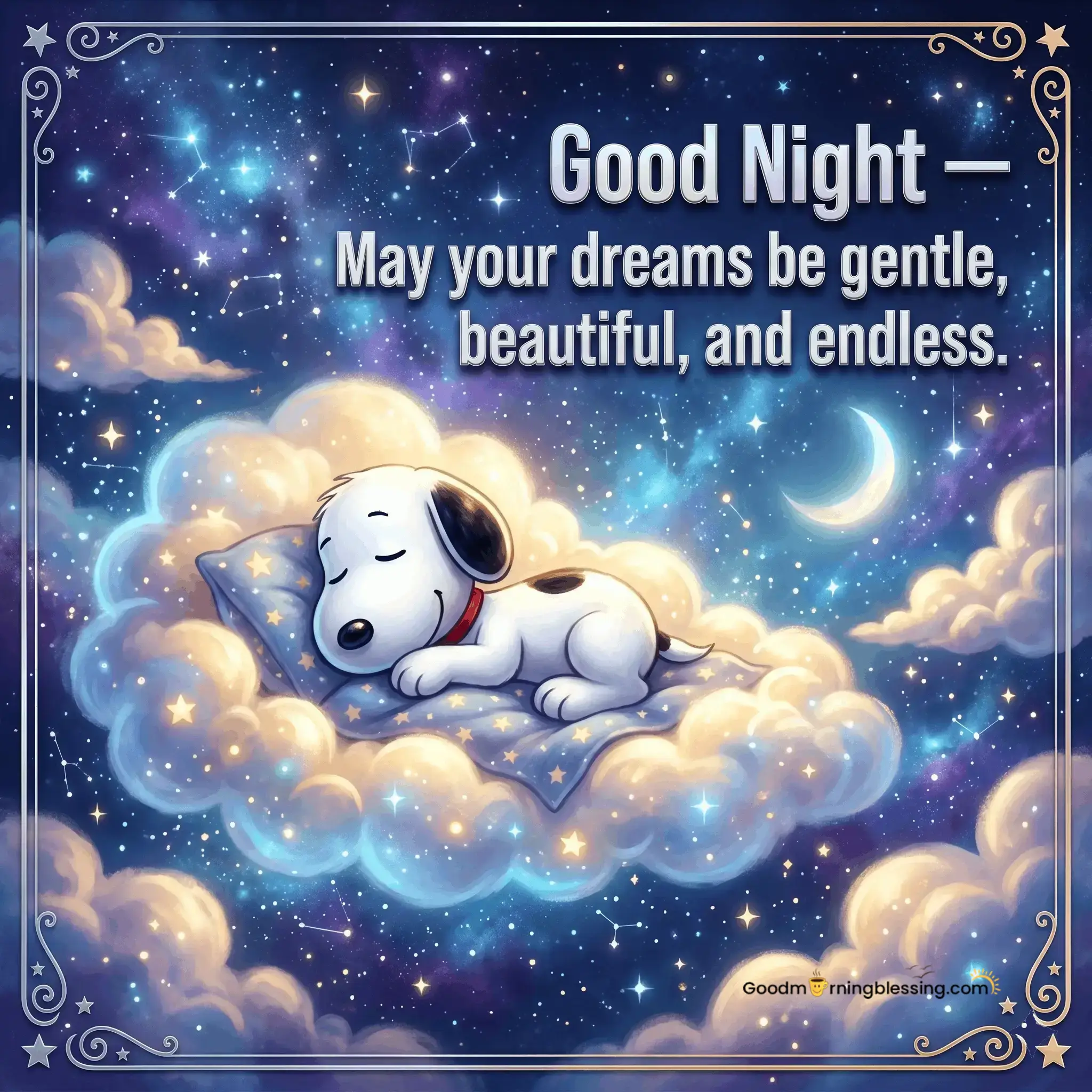 Sleep Tight Snoopy Good Night
