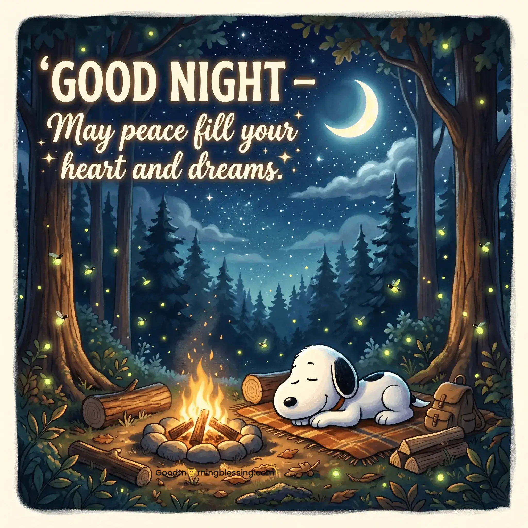 Sweet Dreams Snoopy Good Night