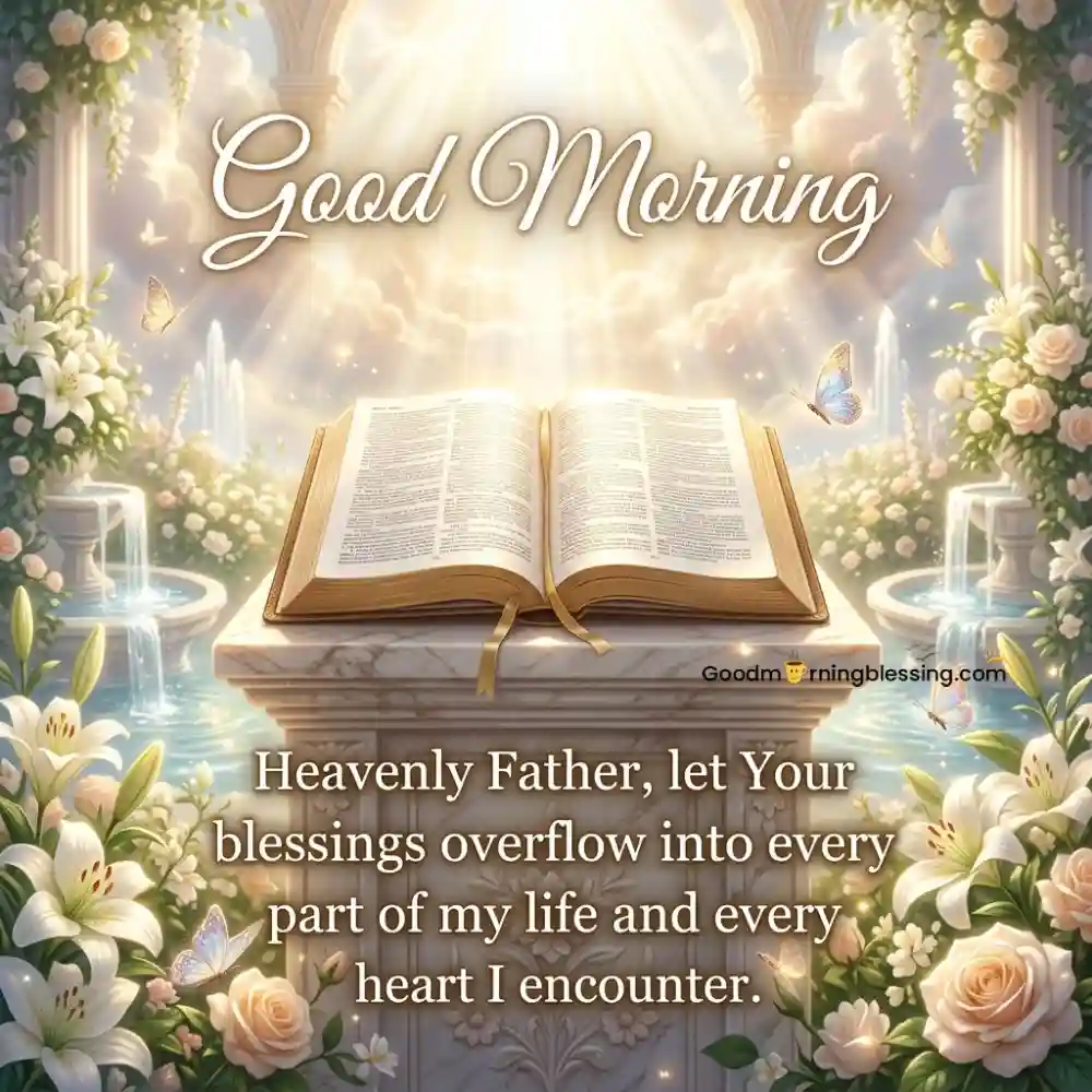 Good Morning With Open Bible