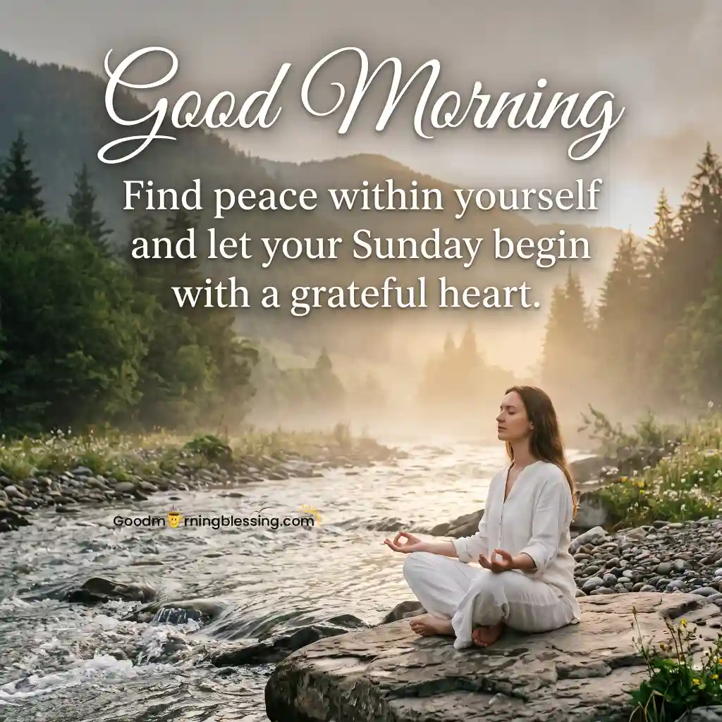 Relaxing Happy Sunday Positive Message Pictures